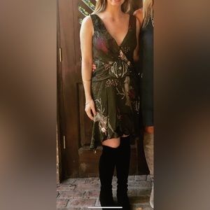 Haute Hippie green Silk Dress